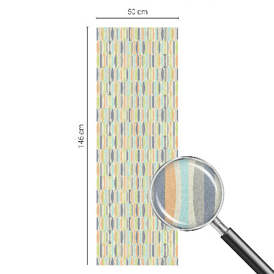 Matinė plėvelė langams su vitražo efektu Ovalios formos raštai