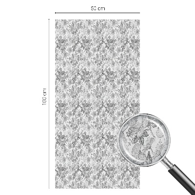 Matinė plėvelė langams su vitražo efektu Gėlių elegancija