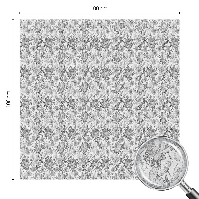 Matinė plėvelė langams su vitražo efektu Gėlių elegancija