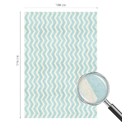 Plėvelė langams privatumui vitražas Mėlynas zigzagas