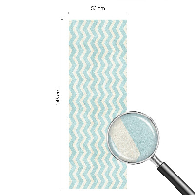 Plėvelė langams privatumui vitražas Mėlynas zigzagas