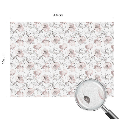 Pieninė plėvelė langams su raštu Rožių lapai