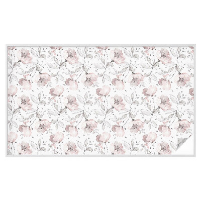 Pieninė plėvelė langams su raštu Rožių lapai