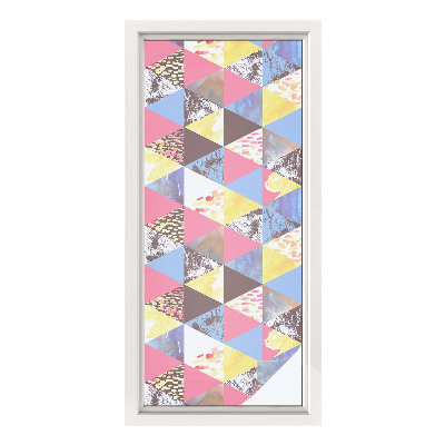 Nepermatoma plėvelė langams Spalvingi trikampiai