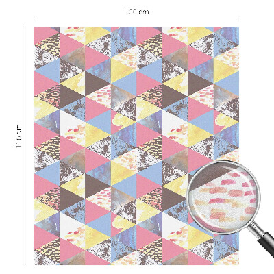 Nepermatoma plėvelė langams Spalvingi trikampiai