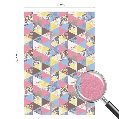 Nepermatoma plėvelė langams Spalvingi trikampiai