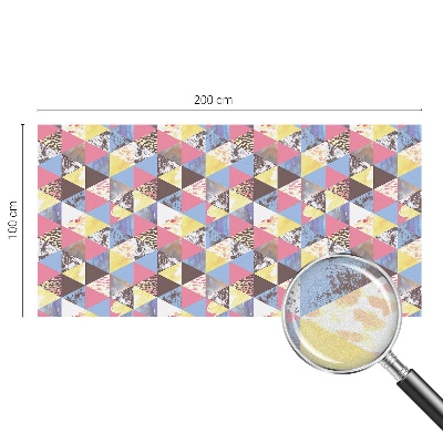 Nepermatoma plėvelė langams Spalvingi trikampiai