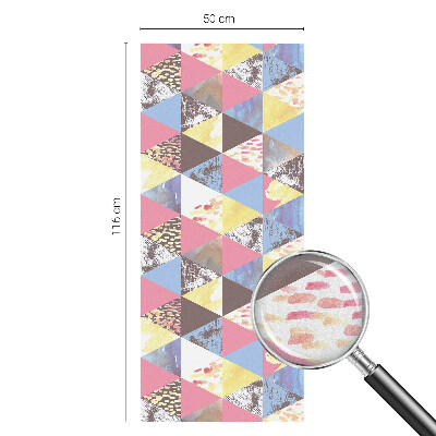 Nepermatoma plėvelė langams Spalvingi trikampiai