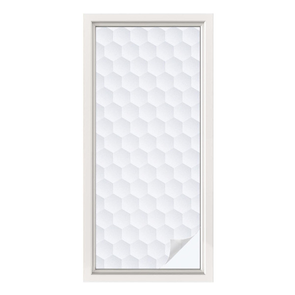 Matinė plėvelė langams su vitražo efektu Balta mozaika