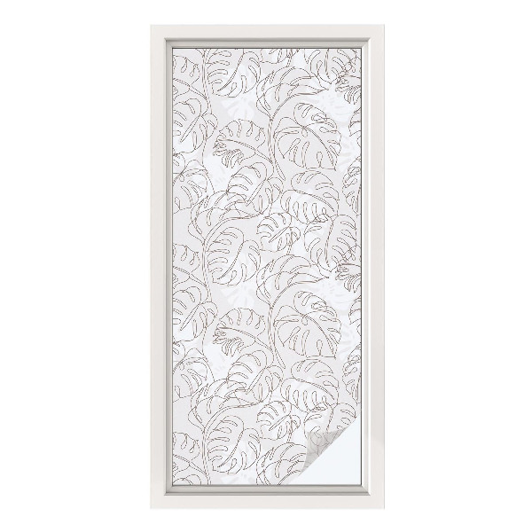 Pieninė plėvelė langams su raštu Augalų ornamentas