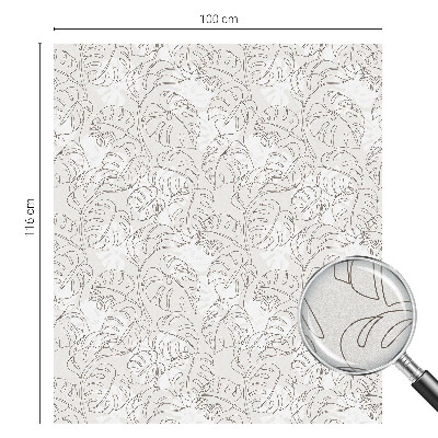 Pieninė plėvelė langams su raštu Augalų ornamentas