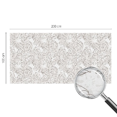 Pieninė plėvelė langams su raštu Augalų ornamentas