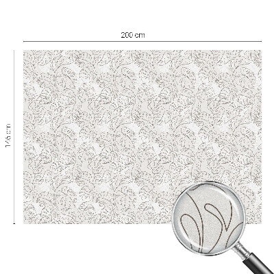 Pieninė plėvelė langams su raštu Augalų ornamentas