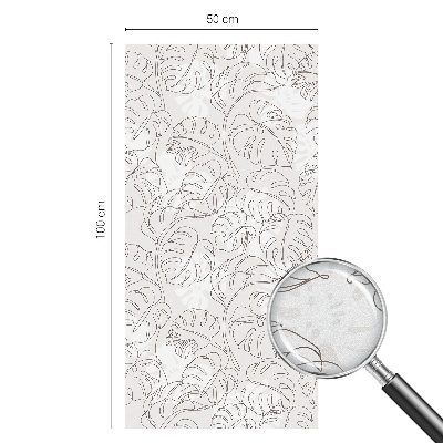 Pieninė plėvelė langams su raštu Augalų ornamentas