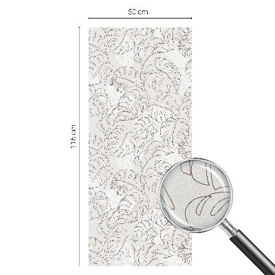 Pieninė plėvelė langams su raštu Augalų ornamentas