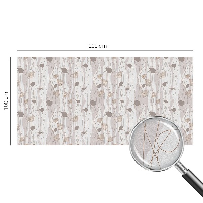 Nepermatoma plėvelė langams Elegantiški lapai