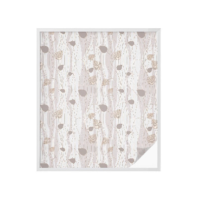 Nepermatoma plėvelė langams Elegantiški lapai