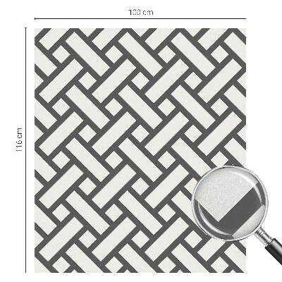 Matinė klijuojama plėvelė langams Susipynę stačiakampiai