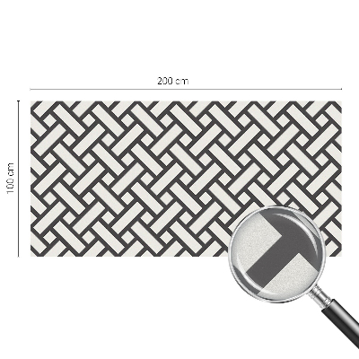 Matinė klijuojama plėvelė langams Susipynę stačiakampiai