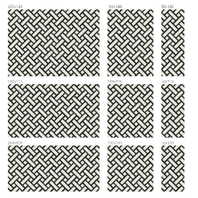 Matinė klijuojama plėvelė langams Susipynę stačiakampiai