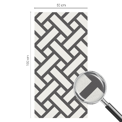 Matinė klijuojama plėvelė langams Susipynę stačiakampiai