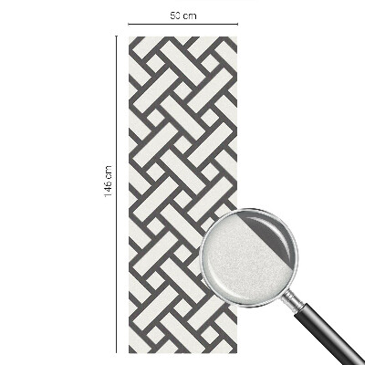 Matinė klijuojama plėvelė langams Susipynę stačiakampiai