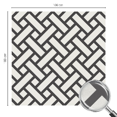 Matinė klijuojama plėvelė langams Susipynę stačiakampiai