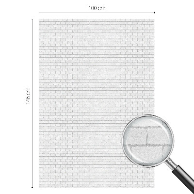 Plėvelė langams privatumui vitražas Plytų tekstūra