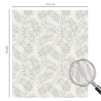 Matinė klijuojama plėvelė langams Lapų elegancija