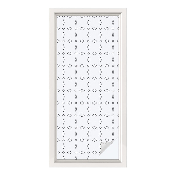 Pieninė plėvelė langams su raštu Rombo formos