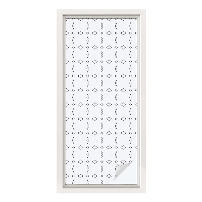 Pieninė plėvelė langams su raštu Rombo formos