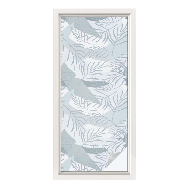 Matinė plėvelė langams su vitražo efektu Subtilūs lapai