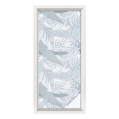 Matinė plėvelė langams su vitražo efektu Subtilūs lapai