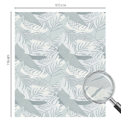 Matinė plėvelė langams su vitražo efektu Subtilūs lapai