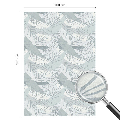 Matinė plėvelė langams su vitražo efektu Subtilūs lapai