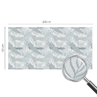 Matinė plėvelė langams su vitražo efektu Subtilūs lapai