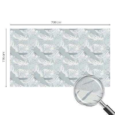 Matinė plėvelė langams su vitražo efektu Subtilūs lapai