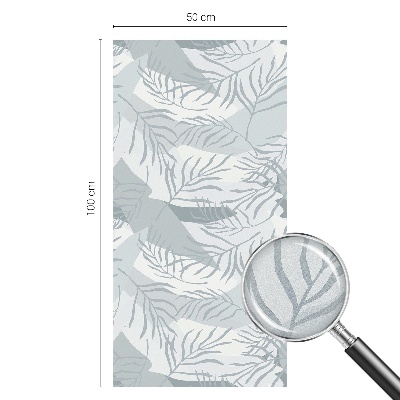 Matinė plėvelė langams su vitražo efektu Subtilūs lapai