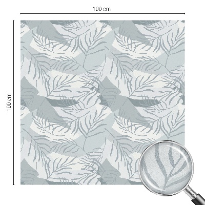 Matinė plėvelė langams su vitražo efektu Subtilūs lapai