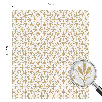 Matinė plėvelė langams su vitražo efektu Augalų elegancija