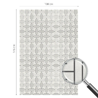 Matinė klijuojama plėvelė langams Simetriška pynė