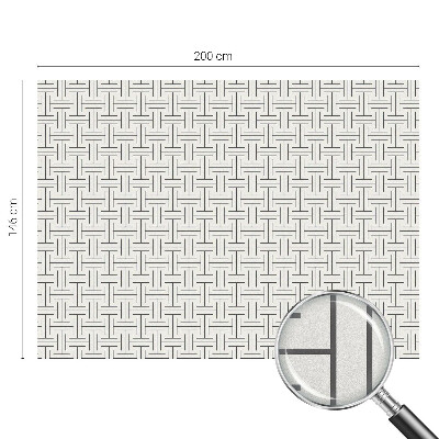 Matinė klijuojama plėvelė langams Simetriška pynė