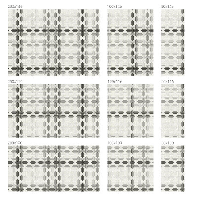 Matinė klijuojama plėvelė langams Simetriška pynė