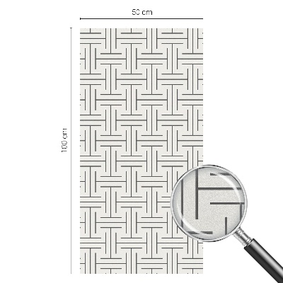 Matinė klijuojama plėvelė langams Simetriška pynė