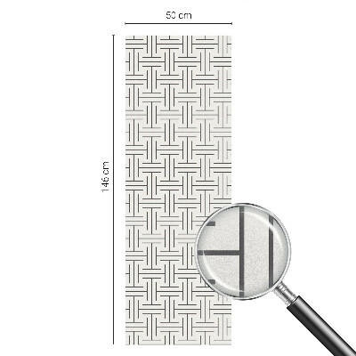 Matinė klijuojama plėvelė langams Simetriška pynė