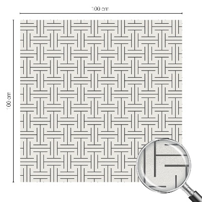 Matinė klijuojama plėvelė langams Simetriška pynė