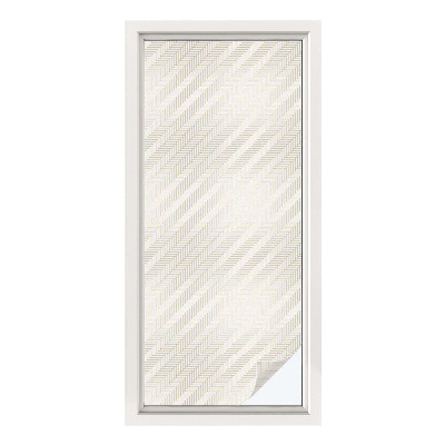 Matinė plėvelė langams su vitražo efektu Eglutės kaulo elegancija