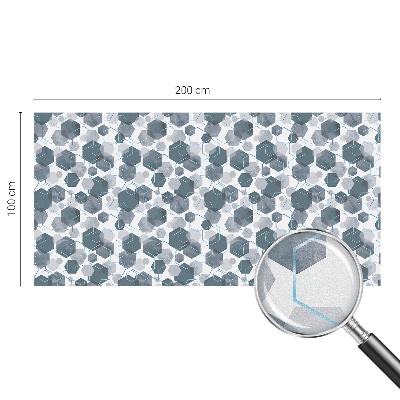 Pieninė plėvelė langams su raštu Geometriniai šešiakampiai