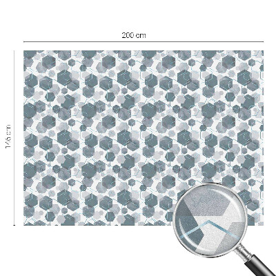 Pieninė plėvelė langams su raštu Geometriniai šešiakampiai