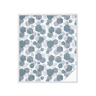 Pieninė plėvelė langams su raštu Geometriniai šešiakampiai